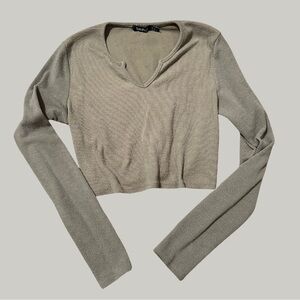 GUC Boohoo Notched Crop Top